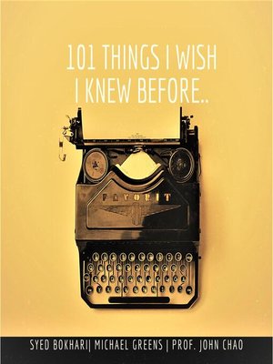cover image of 101 Things I Wish I Knew Before